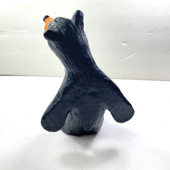 Black Bearfoots Bookend Figurines By Montana Artist Jeff Fleming 8" Singing Tree - Picture 7 of 14